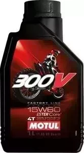 Моторное масло MOTUL 300V 4T Off Road 15W-60 1 л