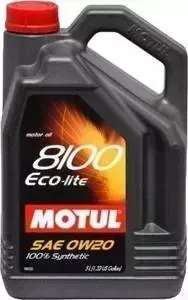 Моторное масло MOTUL 8100 Eco-lite 0W-20 5 л