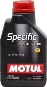 Моторное масло MOTUL Specific 502 00 / 505 00 / 505 01 5W-40 1 л