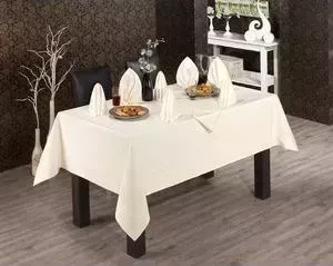 Скатерть Tabe Honey 160x220 + 8 салфеток (8670 бежевый)