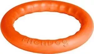 Игрушка PitchDog 30 Любимая игровое кольцо для аппортировки оранжевое для собак 28см