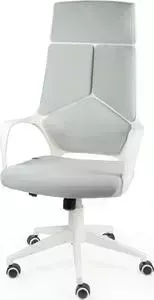 Кресло офисное NORDEN IQ white+grey белый пластик/серая ткань