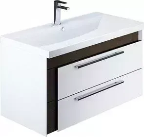 Тумба под раковину IDDIS Color Plus 90 белый/венге (COL90W0i95)
