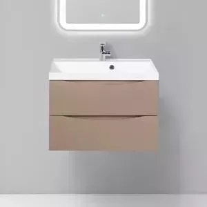 Тумба с раковиной BELBANGO с Marino 70 cappuccino lucido (MARINO-700-2C-SO-CL-P, BB700/450-LV-MR-AST)