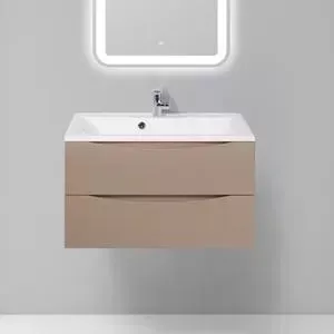 Тумба с раковиной BELBANGO с Marino 80 cappuccino lucido (MARINO-800-2C-SO-CL-P, BB800/450-LV-MR-PR)