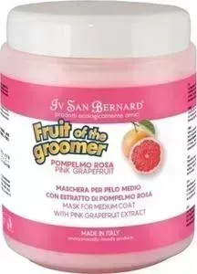 Маска Iv San Bernard Fruit of the Grommer Pink Grapefruit Mask for Medium Coat восстанавливающая с витамином B6 для шерсти средней длины 1 л