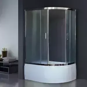 Душевой уголок Royal Bath BK 120х80х200 шиншилла, левый (RB8120BK-C-CH-L)