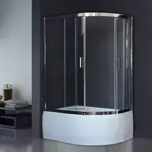 Душевой уголок Royal Bath BK 120х80х200 прозрачное, левый (RB8120BK-T-CH-L)
