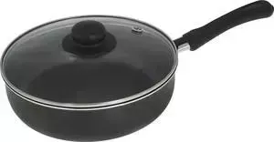 Сотейник Flonal d 22 см со стекляной крышкой BlackSilver (BS3223)