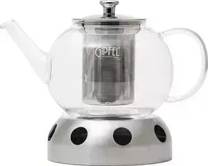 Чайник заварочный Gipfel 1.0 л с подставкой для подгрева (7085)