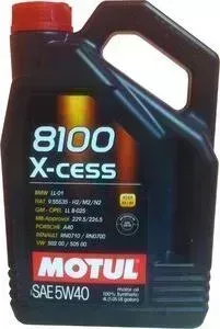 Моторное масло MOTUL 8100 X-cess 5W-40 4 л