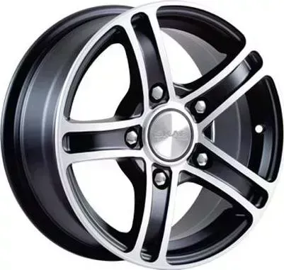Диск автомобильный СКАД ТРОФИ 6.5X15/5X139.7 ET40 D98.5 Черный-бархат