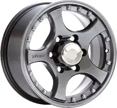 Диск автомобильный СКАД ТИТАН 7X16/6X139.7 ET0 D109.7 графит