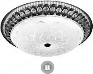 Управляемый светодиодный светильник Estares MAROCCO CHROME 72W R-510-WHITE-220-IP20 on/off