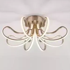 Потолочный светодиодный светильник EUROSVET Lilium 90079/8 сатин-никель