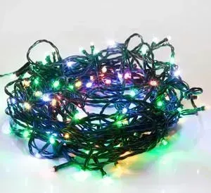 Гирлянда Neon-Night Твинкл-Лайт 20 м, темно-зеленый ПВХ, 160 LED, мультиколор
