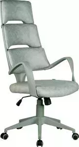 Кресло офисное Riva Chair RCH Sakura серый пластик, ткань фьюжн пепельный (212)