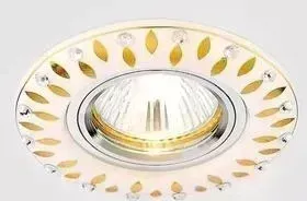 Встраиваемый светильник Ambrella light D5533 W/GD
