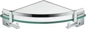 Полка Swensa угловая Function с двумя поворотными крючками, хром (17800-17)