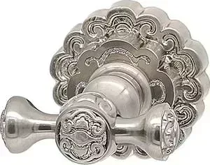Крючок Milacio для полотенца Villena серебро, двойной (MC.902.SL)