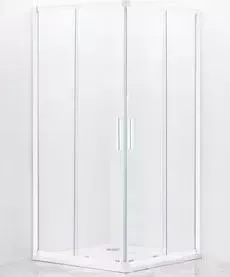 Душевой уголок CEZARES Relax 80x80 прозрачный, белый (RELAX-A-2-80-C-Bi)