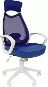 Кресло офисное CHAIRMAN 840 белый пластик TW10/TW-05 синий