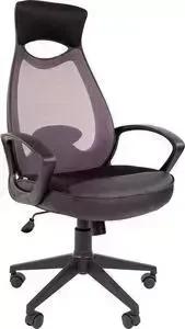 Кресло офисное CHAIRMAN 840 черный пластик TW-04 серый