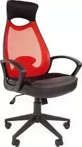 Кресло офисное CHAIRMAN 840 черный пластик TW-69 красный