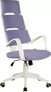 Кресло офисное Riva Chair RCH Sakura белый пластик, лиловая ткань (274)