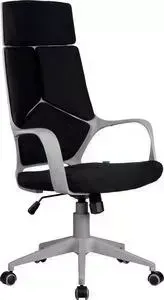 Кресло офисное Riva Chair RCH 8989 серый пластик, черная ткань (54)