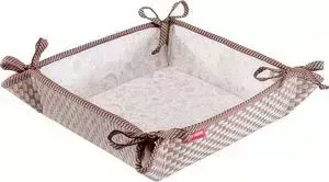 Хлебница Casy Home 20х20х7 см, коричневая
