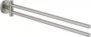 Полотенцедержатель Grohe поворотный Essentials двойной, сталь (40371DC1)
