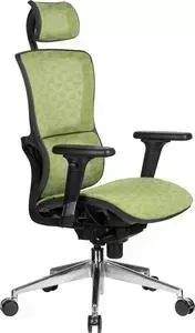 Кресло офисное Riva Chair RCH A8 пластик черный/сетка зеленая