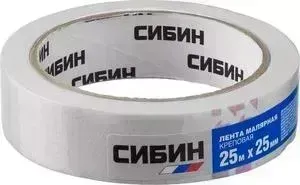 Лента малярная Сибин креповая 25мм х 25м (12111-25z01)