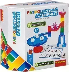 Динамический конструктор BONDIBON "РАЗНОЦВЕТНЫЙ ЛАБИРИНТ" 30 деталей (ВВ2740)