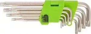 Набор ключей СИБРТЕХ имбусовых Tamper-Torx 9шт: TT10-TT50 (12322)