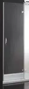 Дверное полотно CEZARES BERGAMO-W-60/60-C-Cr-L левая профиль хром, стекло прозрачное