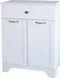 Тумба Dreja Antia 60 2 дверки, 1 ящик, белый (99.0430)