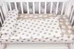 Комплект в кроватку AmaroBaby в 3 предмета BABY BOOM (Пряники/коричневый, бязь)