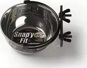 Миска Midwest Snapy Fit Stainless Steel Bowl 10 oz. для клеток и вольеров нержавеющая сталь 300мл