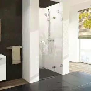 Душевая дверь RAVAK Brilliant BSD2 B-R 80x195 см, правая, стекло прозрачное, профиль хром (0UP4BA00Z1)