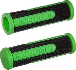 Грипсы STG Novatrack (110мм) черно-салатовый (РТ7488С)