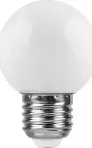 Лампа Light шар 45 1W е27 БЕЛАЯ матовая