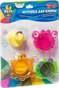 Игровой набор BONDIBON для купания "СТАКАНЧИКИ" с уточкой (ВВ2684)