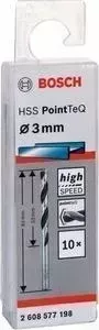 Сверло по металлу BOSCH 10шт HSS PointTeQ 3 мм (2.608.577.198)