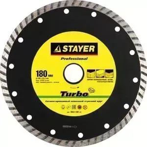 Диск алмазный STAYER Professional для УШМ 22,2х180 мм (3662-180z01)