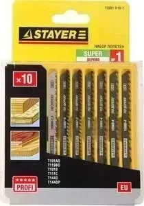 Пилки для лобзика STAYER Profi Мастер №1, 10шт (15981-H10-1)