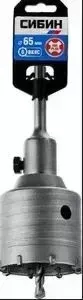 Коронка по бетону Сибин SDS-Plus d 65 мм (29216-65)