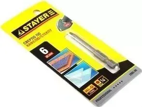 Сверло STAYER по кафелю, керамике, стеклу 6 мм Professional (2985-06z01)