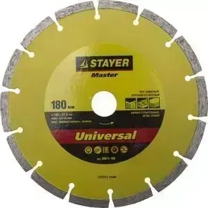 Диск алмазный STAYER Master сегментный 22,2х180 мм (36671-180)